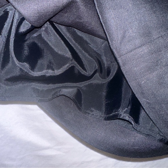 J Crew Womens Size 8 Black Linen Sleeveless Maxi Dress Evening Classy - Picture 7 of 7